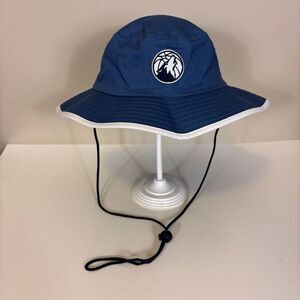 NBA Minnesota Timberwolves Basketball Blue Bucket Hat with Chin Strap Unisex One